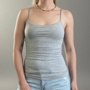 Ambiance Grey & Silver Trim Spaghetti Strap Camisole